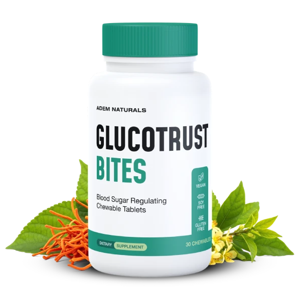 GlucoTrust Bites one bottle plus ingredients