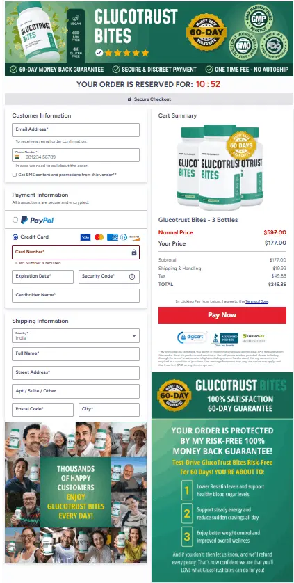 GlucoTrust Bites order page